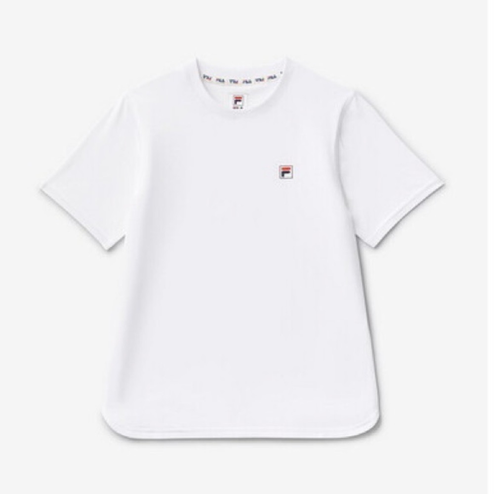 Fila boys short sleeve performance top in white